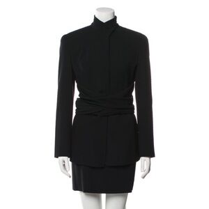 Donna Karen Virgin Wool Skirt Suit